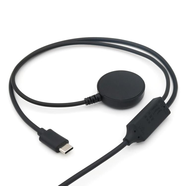 For Samsung Watch Series / Type-C Port Phone 20V 3A 60W 2 in 1 Magnetic Charging Cable, Length: 1.5m(Black)