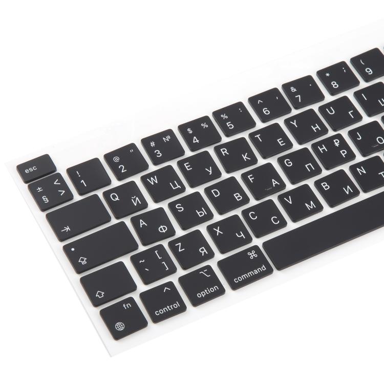 For MacBook A2251 A2289 A2238 A2338 10pcs UK Big Enter Version Keycaps, Language:Russian