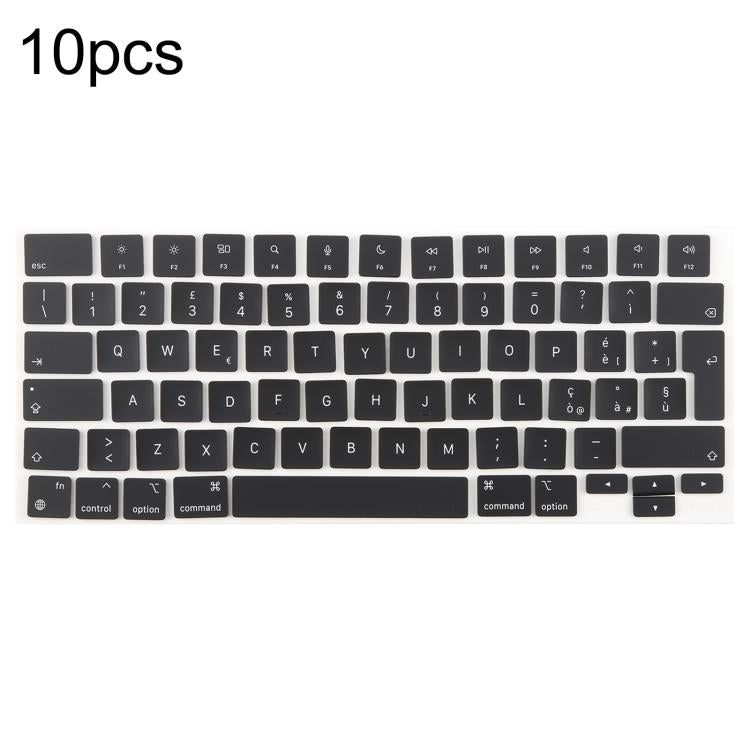 For MacBook A2681 A2941 A3113 A3114 10pcs UK Big Enter Version Keycaps, Language:Italy