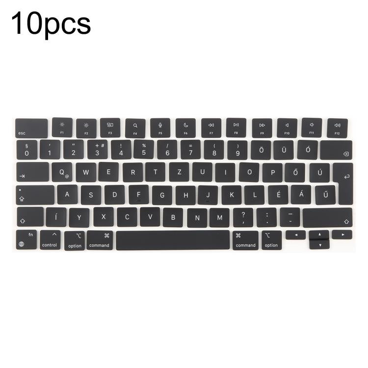 For MacBook A2681 A2941 A3113 A3114 10pcs UK Big Enter Version Keycaps, Language:Hungary