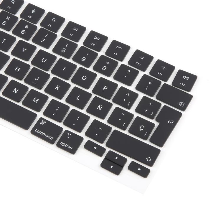 For MacBook A2681 A2941 A3113 A3114 10pcs UK Big Enter Version Keycaps, Language:Spain