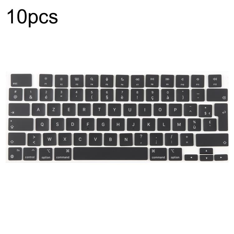 For MacBook A2442 A2485 A2779 A2780 A2991 A2992 A2918 10pcs UK Big Enter Version Keycaps, Language:French
