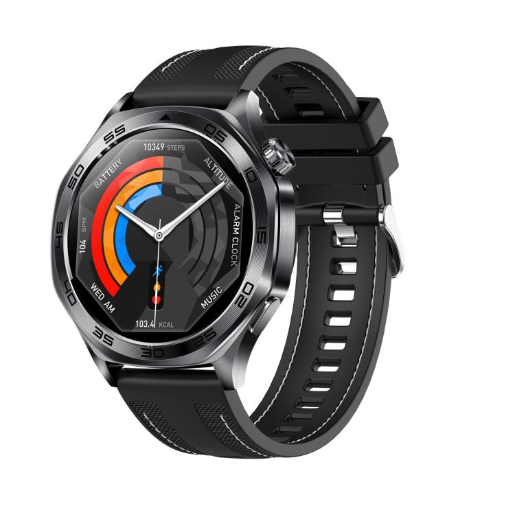 AK83 BT Call Smart Watch, Support Blood Pressure / Heart Rate / Sports Wellness Tracking Fitness Tracker(Black Braid Silicone)
