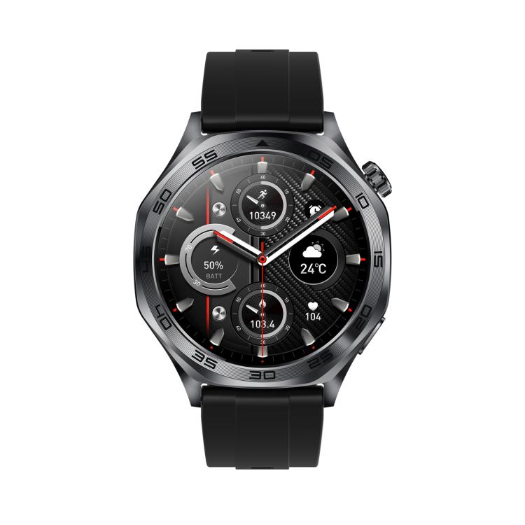AK83 BT Call Smart Watch, Support Blood Pressure / Heart Rate / Sports Wellness Tracking Fitness Tracker(Black Silicone)