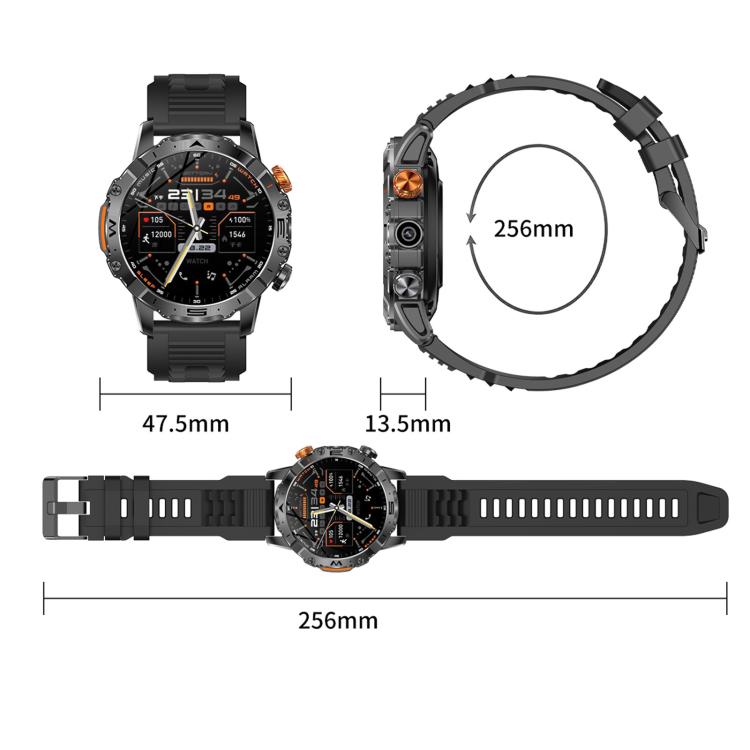 BH11 4G LTE Android 8.1 Smart Watch, 2GB+16GB, Unisoc 8541 Quad Core, Support Heart Rate / Blood Oxygen(Black Steel) - free shipping - PMC TechLife - Order now!