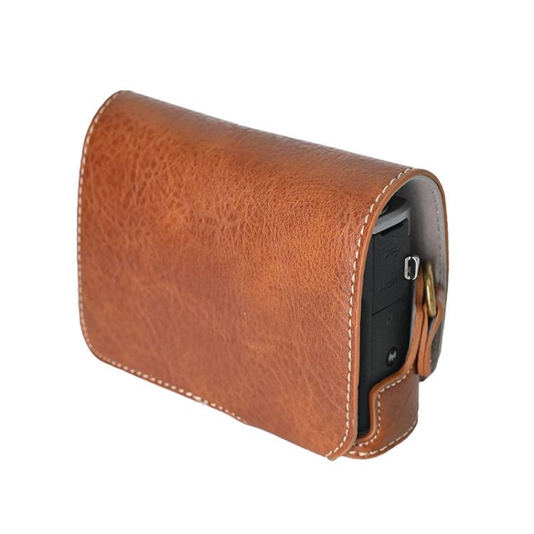 For Canon G7 X Mark III / G7X3 Retro Litchi Texture Leather Full Body Camera Case Bag with Strap(Coffee) - free shipping - PMC Jewellery - Order now!