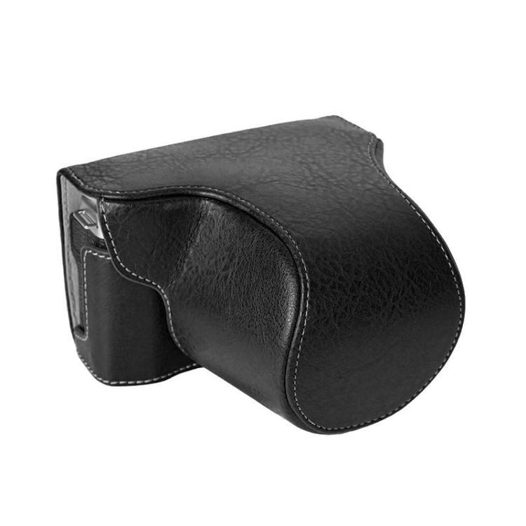 For FUJIFILM X-M5 Retro Litchi Texture Leather Full Body Camera Case Bag with Strap(Black) - free shipping - PMC Jewellery - Order now!