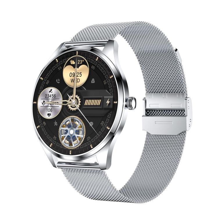 H77 1.43 inch AMOLED Screen Health & Fitness Smart Watch IP67 Water-resistant Support BT Call(Silver)