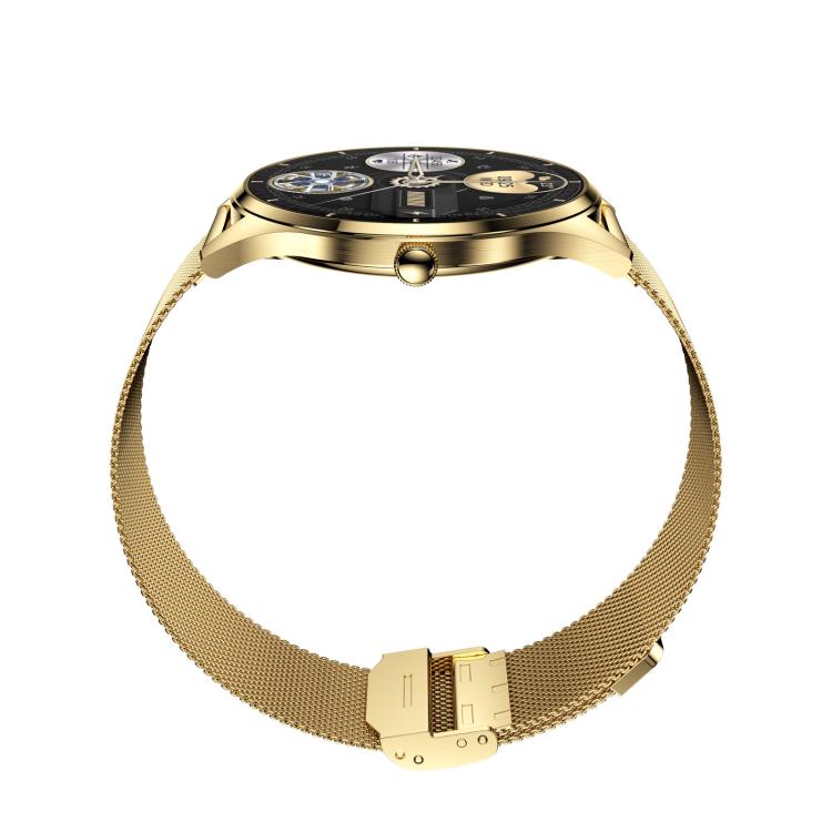 H77 1.43 inch AMOLED Screen Health & Fitness Smart Watch IP67 Water-resistant Support BT Call(Gold)