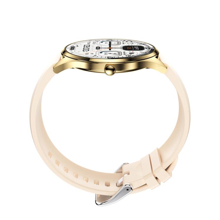 H77 1.43 inch AMOLED Screen Health & Fitness Smart Watch IP67 Water-resistant Support BT Call(Beige)