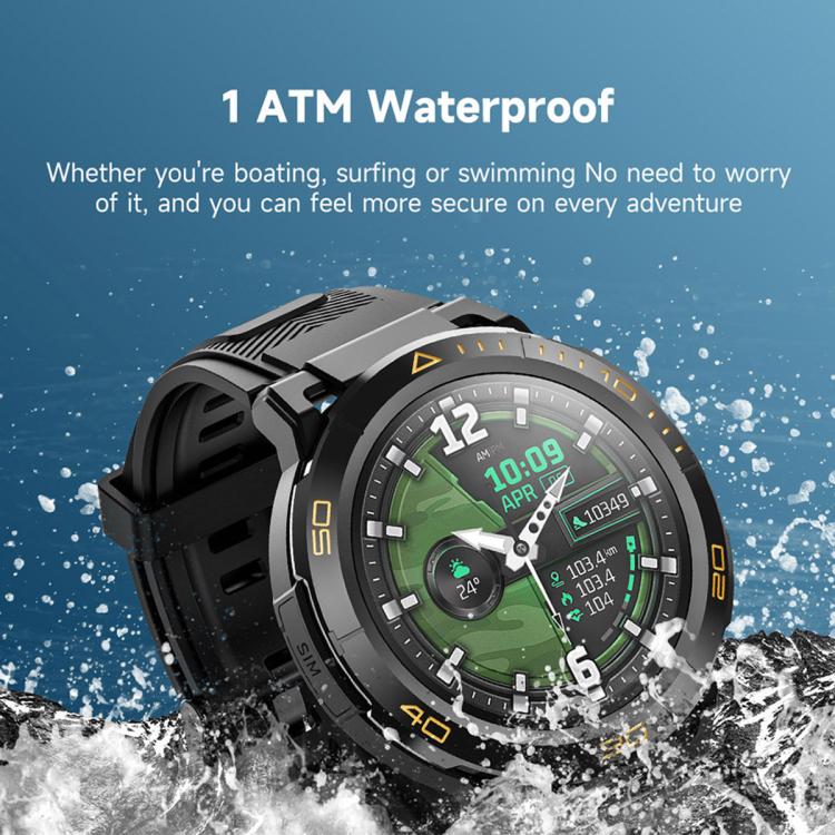 UNIWA DM300 4G Android Watch Phone, 2GB+16GB, 1.43 inc Unisoc SL8541E Quad Core, Support Heart Rate / Blood Oxygen(Black) - free shipping - PMC Jewellery - Order now!