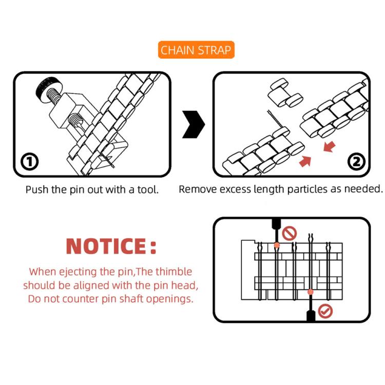 22mm MIJOBS Three Beads Metal Watch Band(Gold) - free shipping - PMC TechLife - Order now!