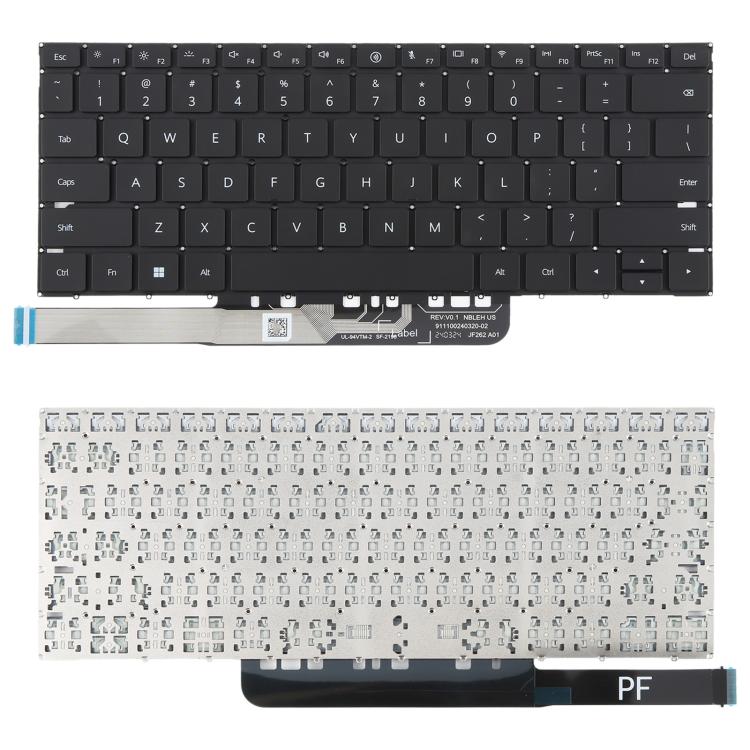 US Version Laptop Keyboard for Huawei Madebook D14 D15 2023 MDF-16 MDG-16 MDG-24 FLMH-16 FLMH-32(Black)