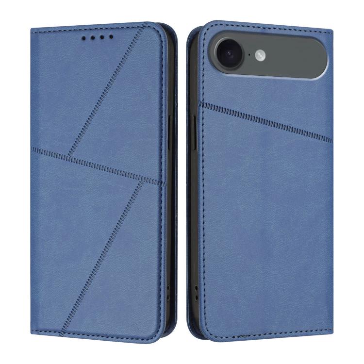 For iPhone 17 Air Strong Magnetic Frosted Flip Leather Phone Case(Royal Blue)