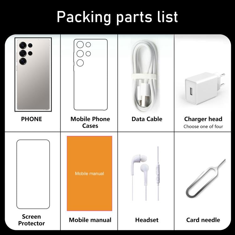 S25 Ultra / S11, 4GB+64GB, 6.75 inch Android 12 MTK6762 Octa Core, Network: 4G, Dual SIM, Plug:AU Plug(White) - free shipping - PMc TechLife - Order now!