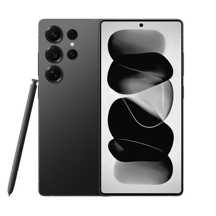 S25 Ultra / Q25, 4GB+64GB, 6.75 inch Android 12 MTK6762 Octa Core, Network: 4G, Dual SIM, with Stylus Pen, Plug:EU Plug(Titanium Black)