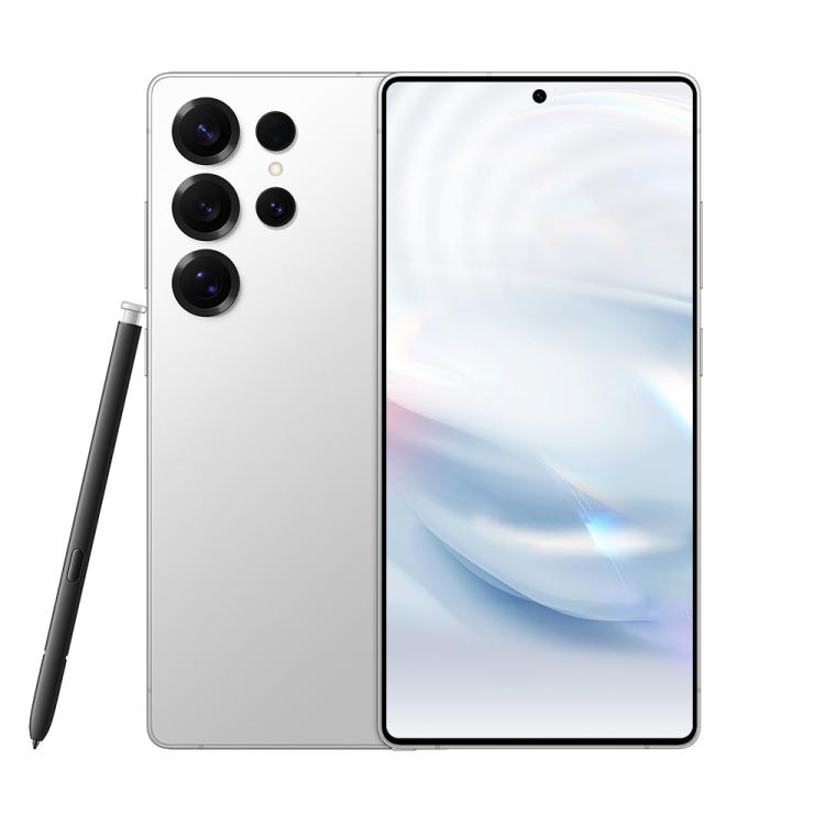 S25 Ultra / Q25, 4GB+64GB, 6.75 inch Android 12 MTK6762 Octa Core, Network: 4G, Dual SIM, with Stylus Pen, Plug:EU Plug(Titanium White Sliver)