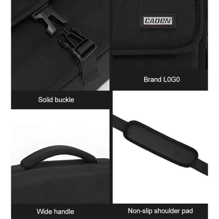 CADeN D27-1 Portable Digital Camera Bag with Strap, Size:26 x 21 x 15cm Grey - free shipping - PMC Jewellery - Order now!