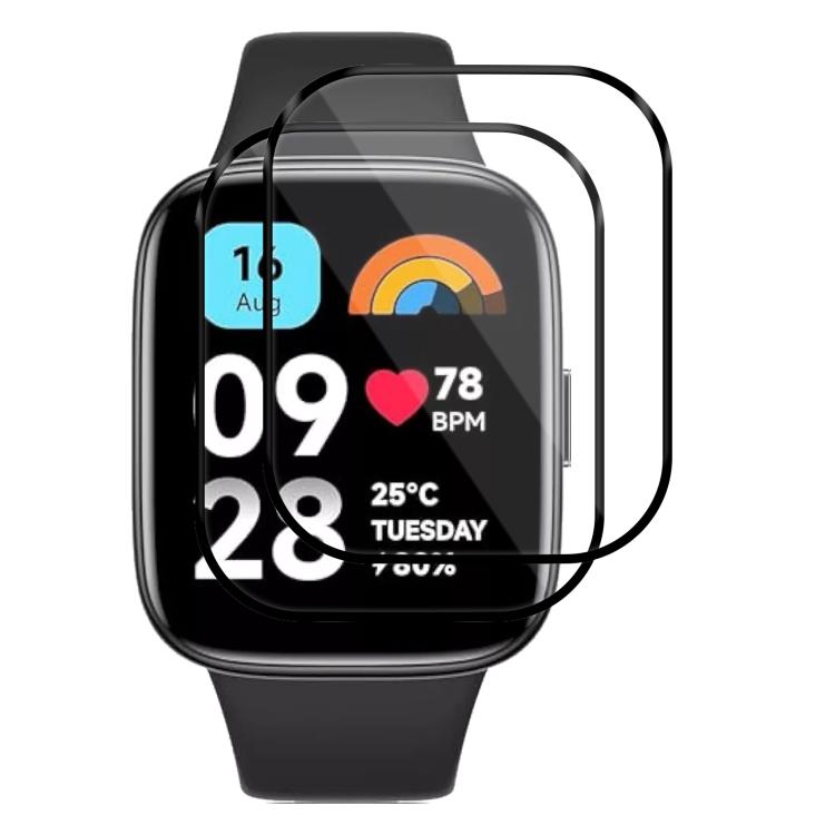 For Xiaomi Redmi Watch 3 Lite 2pcs xDfind Curved 3D Composite Material Soft Film Screen Protector