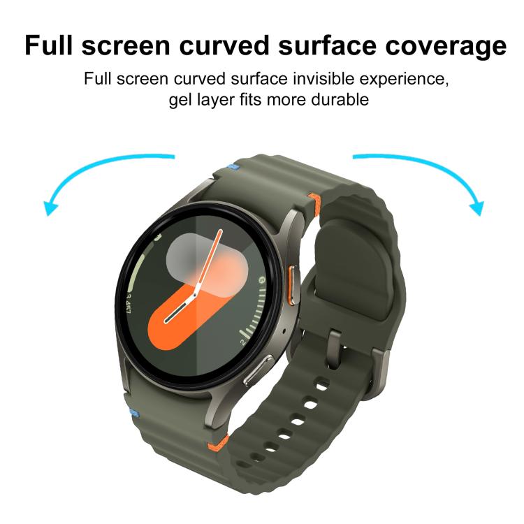 For Samsung Galaxy Watch7 44mm 2pcs xDfind Curved 3D Composite Material Soft Film Screen Protector