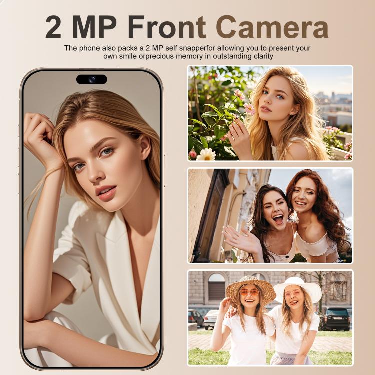 A16 Pro Max / PDA89-B, 4GB+64GB, 6.58 inch Android 10 MTK6739 Quad Core, Network: 4G, OTG, Dual SIM, Plug:AU Plug(White)
