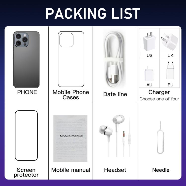 I16 Pro Max / RAi3, 3GB+64GB, 6.56 inch Android 10 MTK6739 Quad Core, Network: 4G, Dual SIM, Plug:US Plug(White) - free shipping - PMc TechLife - Order now!