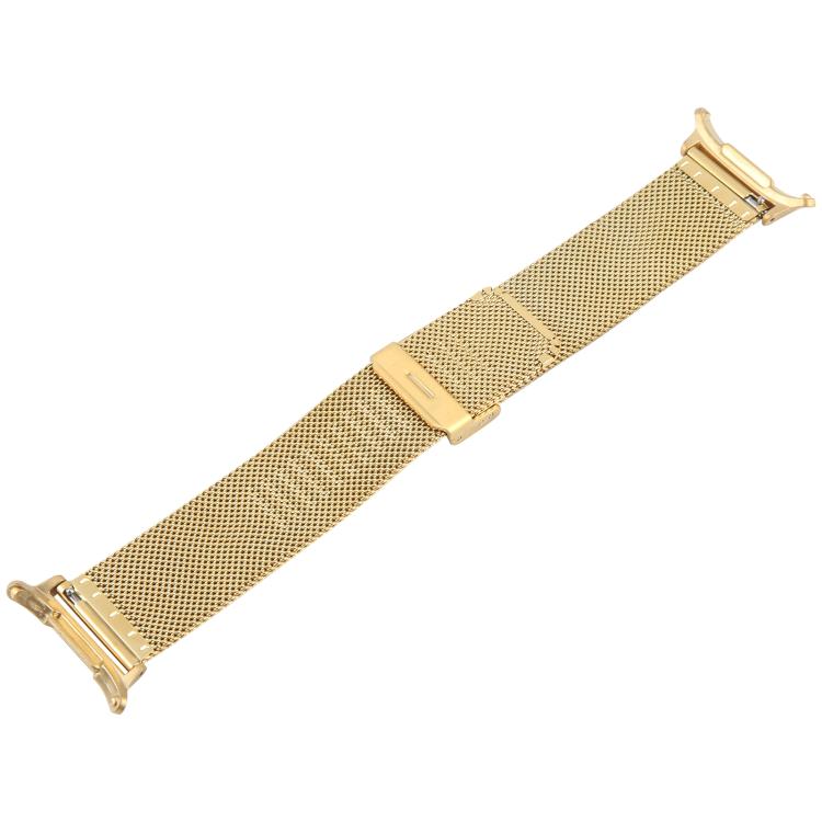 For Samsung Galaxy Watch Ultra 47mm / Ultra 2025 Milanese Integrated Buckle Metal Watch Band(Gold)