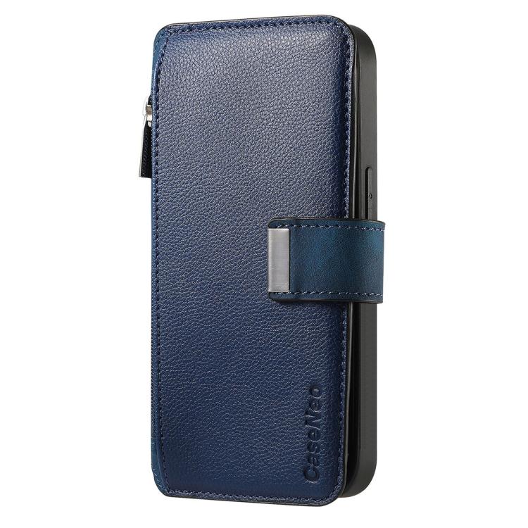 For Honor 400 Pro Global 160.8mm CaseNeo MagSafe RFID Anti-theft Zipper Wallet Retro Leather Phone Case(Blue)