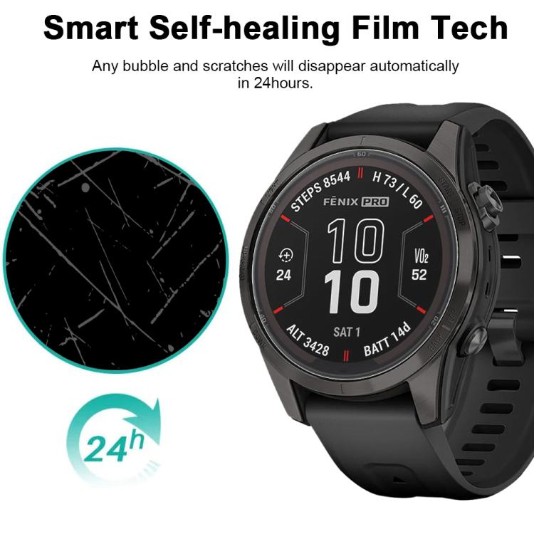 For Garmin Fenix 7s Pro 5pcs xDfind Soft Hydrogel Film Full Cover Front Protector