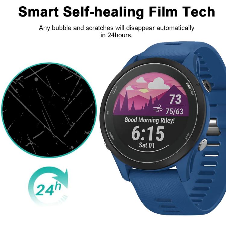 For Garmin Forerunner 255 5pcs xDfind Soft Hydrogel Film Full Cover Front Protector