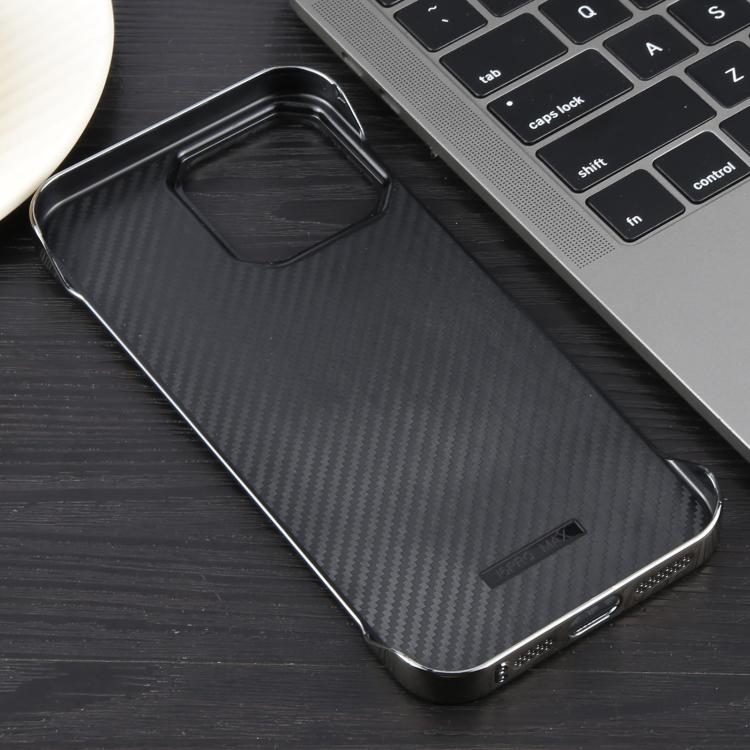 For iPhone 13 Pro Max / 12 Pro Max Electroplating Frameless Frosted Anti-Glare PC MagSafe Phone Case(Titanium Gray)