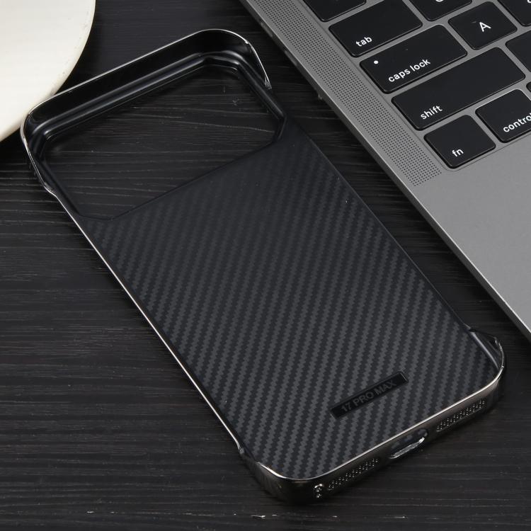 For iPhone 17 Pro Electroplating Frameless Frosted Anti-Glare PC MagSafe Phone Case(Titanium Gray)
