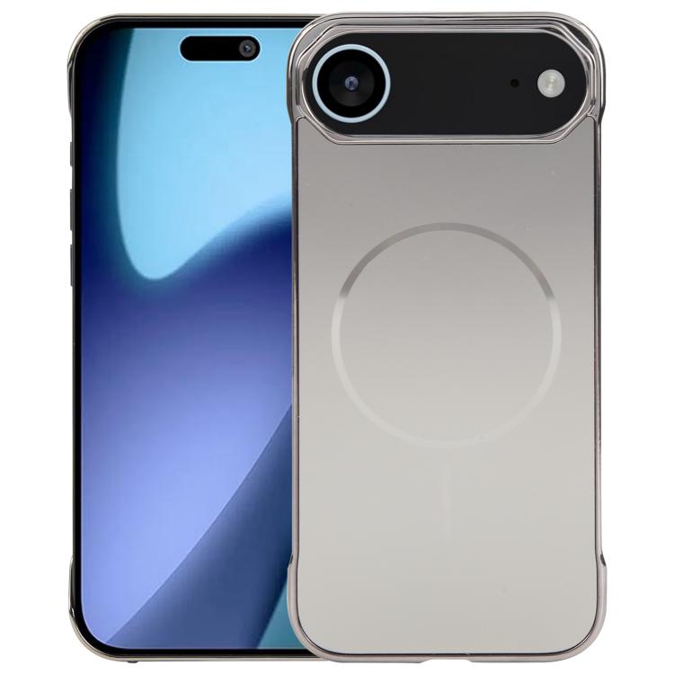 For iPhone 17 Air Electroplating Frameless Frosted Anti-Glare PC MagSafe Phone Case(Titanium Gray) - free shipping - PMC Jewellery - Order now!