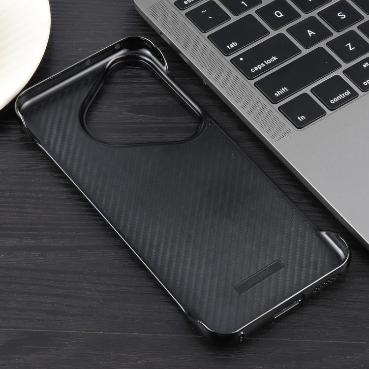 For Huawei Pura 70 Electroplating Frameless Frosted Anti-Glare PC MagSafe Phone Case(Black)
