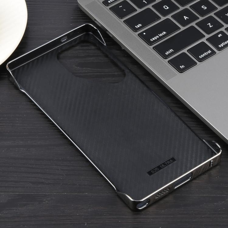 For Samsung Galaxy S22 Ultra 5G Electroplating Frameless Frosted Anti-Glare PC MagSafe Phone Case(Titanium Gray)
