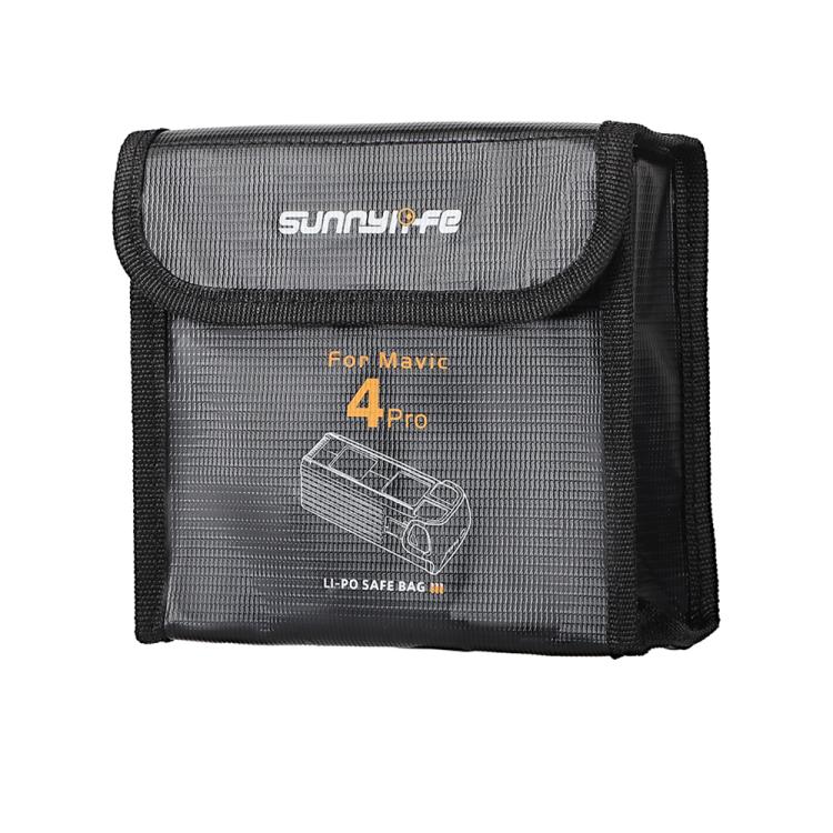 For DJI Mavic 4 Pro Sunnylife Battery Explosion-proof Safe Bag Protective Li-Po Safe Bag(For 3pcs Batteries)