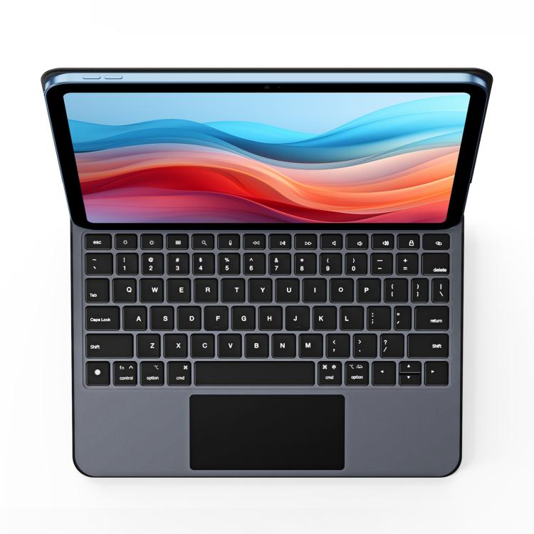 For iPad 2025 / 2022 DUX DUCIS MK Pro Series Floating Magnetic Keyboard Tablet Leather Case(Black)