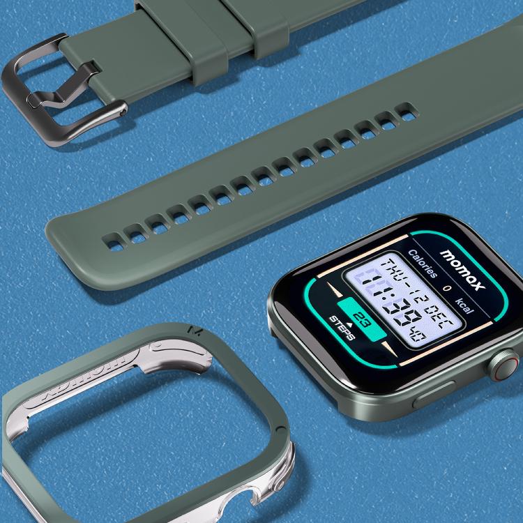 MOMAX SW3S 1.99 inch Screen 3ATM Waterproof Smart Sports Watch(Green) - free shipping - PMC TechLife - Order now!