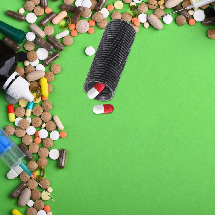 Portable Hexagonal Screw Medicine Storage Tank Pill Storage Box(Black) - free shipping - PMC TechLife - Order now!