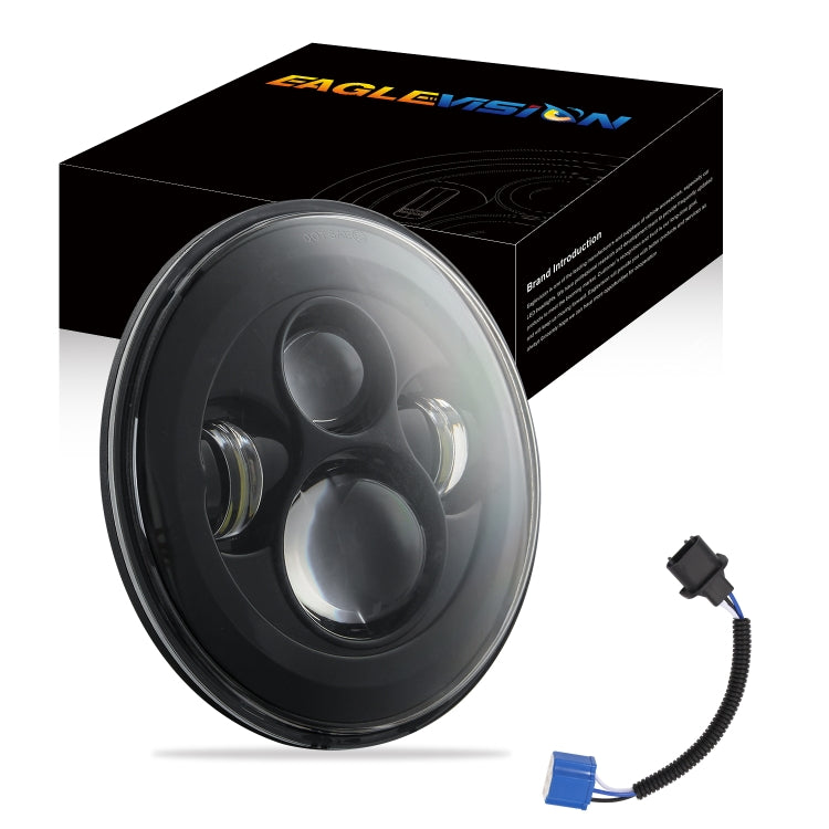 7 inch H4 / H13 DC 9V-30V 4000LM 6000K 40W 7 inch Car Round Shape LED Headlight Lamps for Jeep Wrangler - Work Lights by PMC TechLife | Online Shopping South Africa | PMC TechLife | Buy Now Pay Later Mobicred