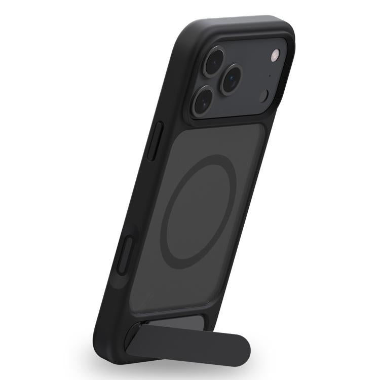 For iPhone 17 Air Kalebol MagSafe Invisible Tilt Holder PC Hybrid TPU Case(Grey White) - iPhone 17 Air Cases by Kalebol | Online Shopping South Africa | PMC Jewellery | Buy Now Pay Later Mobicred