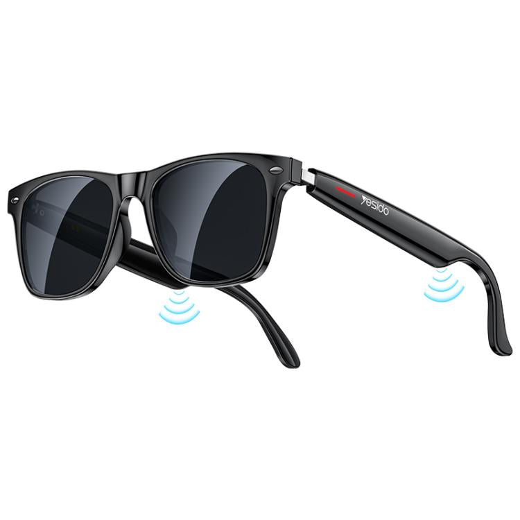 Yesido IO35 Smart Music Glasses IP54 Water-resistant Support BT Call(Black)