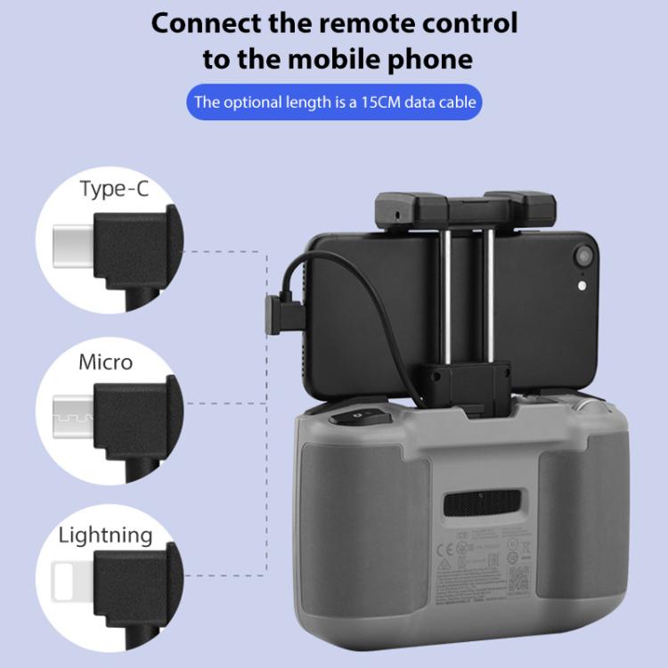 BRDRC Converting Data Cable for DJI Mini 4 Pro / Mavic 3 / Air 2 / Air 2S, Type:30cm Type-C to 8 Pin + Holder - free shipping - PMC Jewellery - Order now!