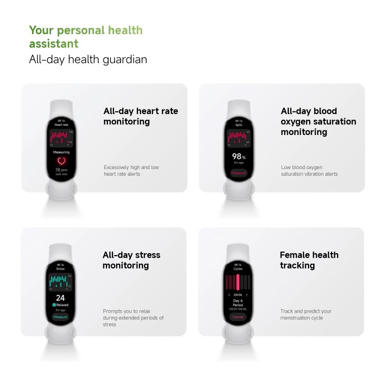 Original Xiaomi Smart Band 10, 1.72 inch AMOLED Screen 5ATM Waterproof Smart Watch, Support Blood Oxygen / Heart Rate Monitor(Black) - free shipping - PMC Jewellery - Order now!