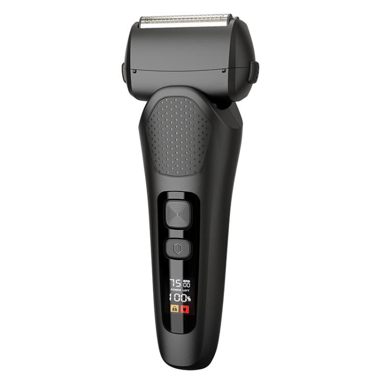 Full Body Washable LED Digital Display Reciprocating Electric Shaver(Exclusive Black)