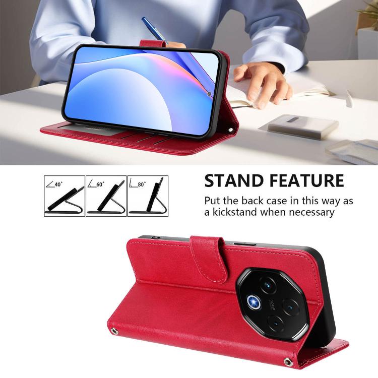 For UMIDIGI G100 Pro Litter Panda Embossing RFID Leather Phone Case with Lanyard(Rose Red)