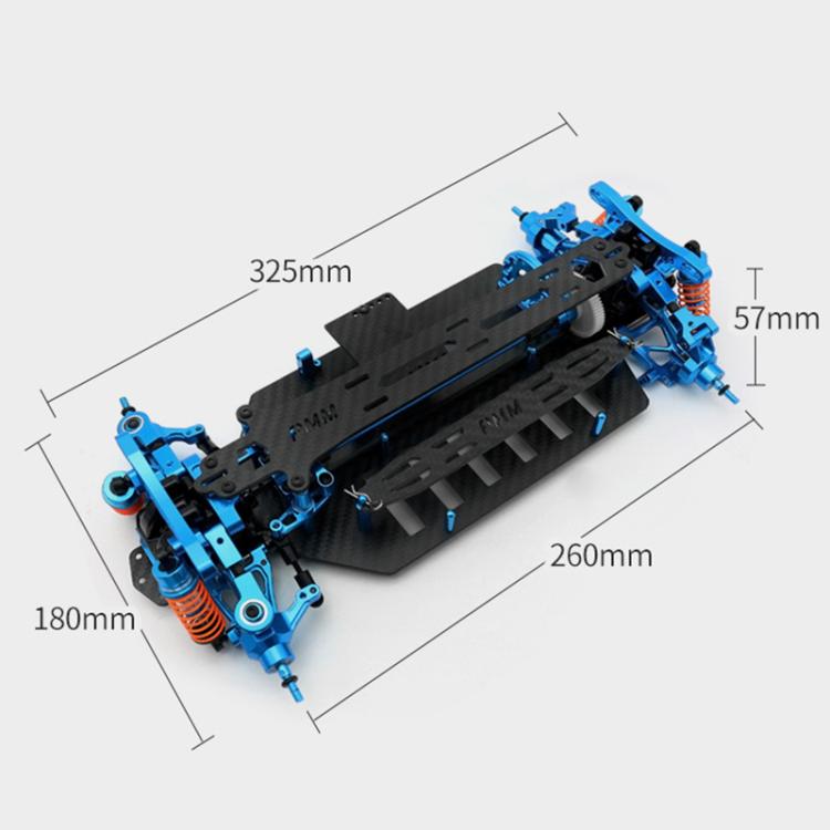 PMM Racing TT02 1:10 Carbon Fiber Chassis Aluminum Alloy RC Car Frame - free shipping - PMC Jewellery - Order now!