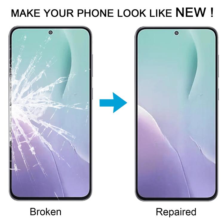 For Samsung Galaxy M56 SM-M566B 10pcs Front Screen Outer Glass Lens with OCA Optically Clear Adhesive