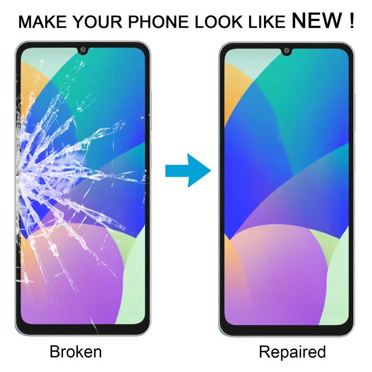 For Samsung Galaxy F06 5G SM-E066B 10pcs Front Screen Outer Glass Lens with OCA Optically Clear Adhesive