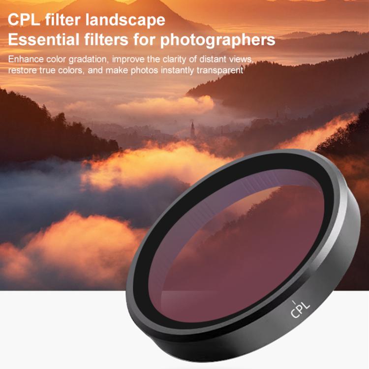 For DJI Action 5 Pro Camera Lens Filter, Filter:CPL - free shipping - PMC Jewellery - Order now!
